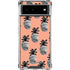 Bouffants and Broken Hearts Gray Scale Pineapple Google Pixel 6 Clear Case